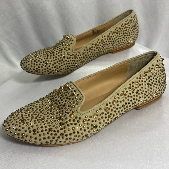 STEVE madden graanite studded slip on grunge ballet flat shoes size 6.5 - Picture 4 of 9